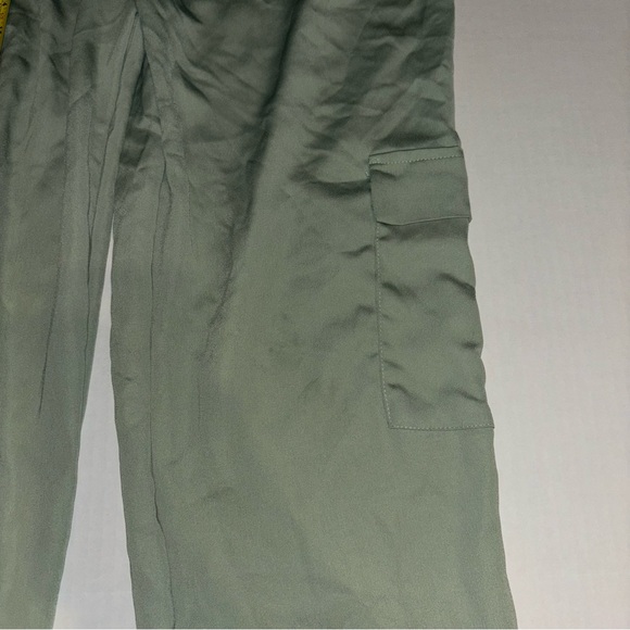 BOOHOO Luxe Jogger Pants Sage Size 12 - Picture 6 of 6